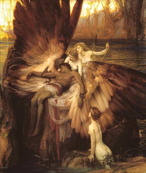 The Lament Of Icarus By Herbert James Draper