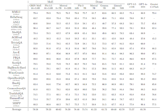 Model Performance on Popular Benchmarks