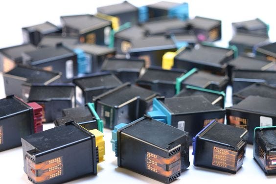 Printer Ink Cartridges Without Packaging.