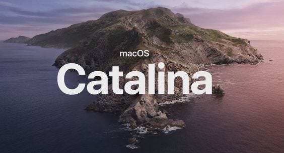 An image saying macOS Catalina