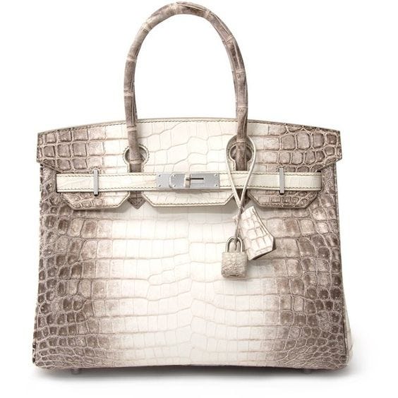 The Himalaya Birkin with white and grey tones