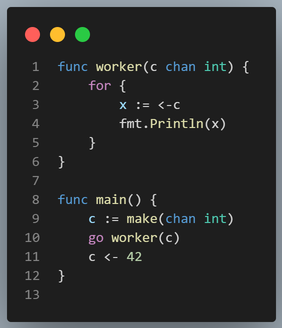 goroutine and channels