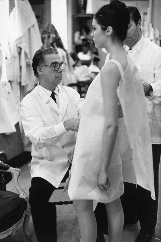 Balenciaga captured by photographer, Henri Cartier Bresson.