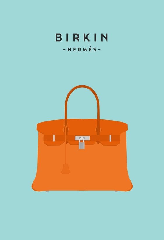 An animated image of the Birkin.