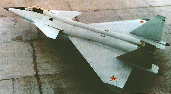 Figure 3.0: Mig 1.44, a Russian prototype aircraft with a generally similar aerodynamic configuration to J-20, but speculation of J-20 being derived from the aircraft are presently unfounded at best