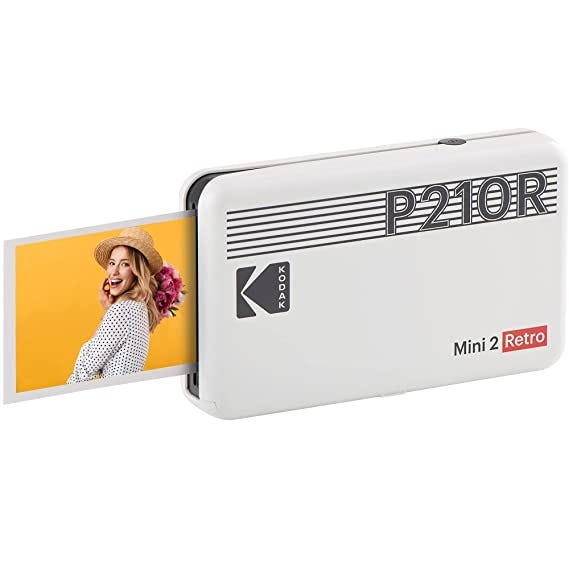 Kodak Mini 2 Retro Portable Photo Printer, 2.1x3.4"