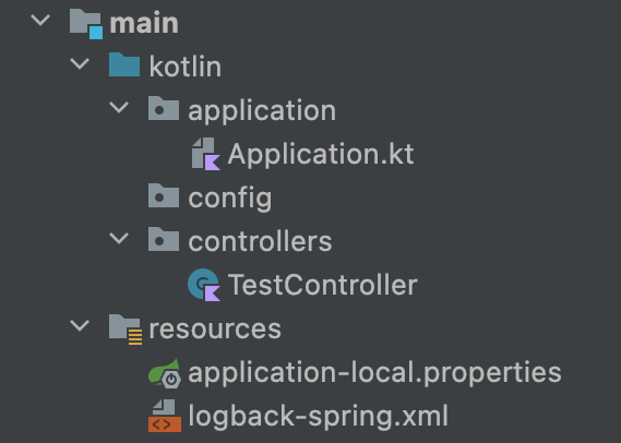 Except from Intellij project explorer