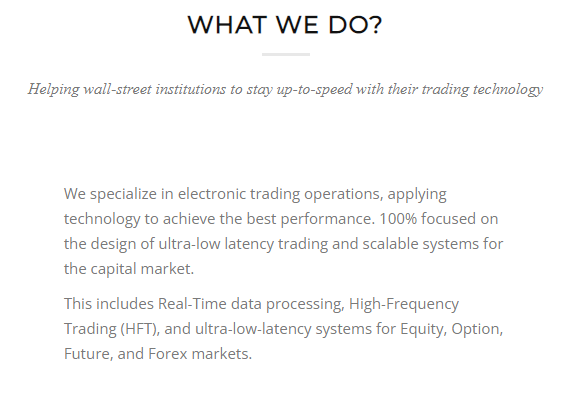 Consulting Electronic Trading and high-frequency trading