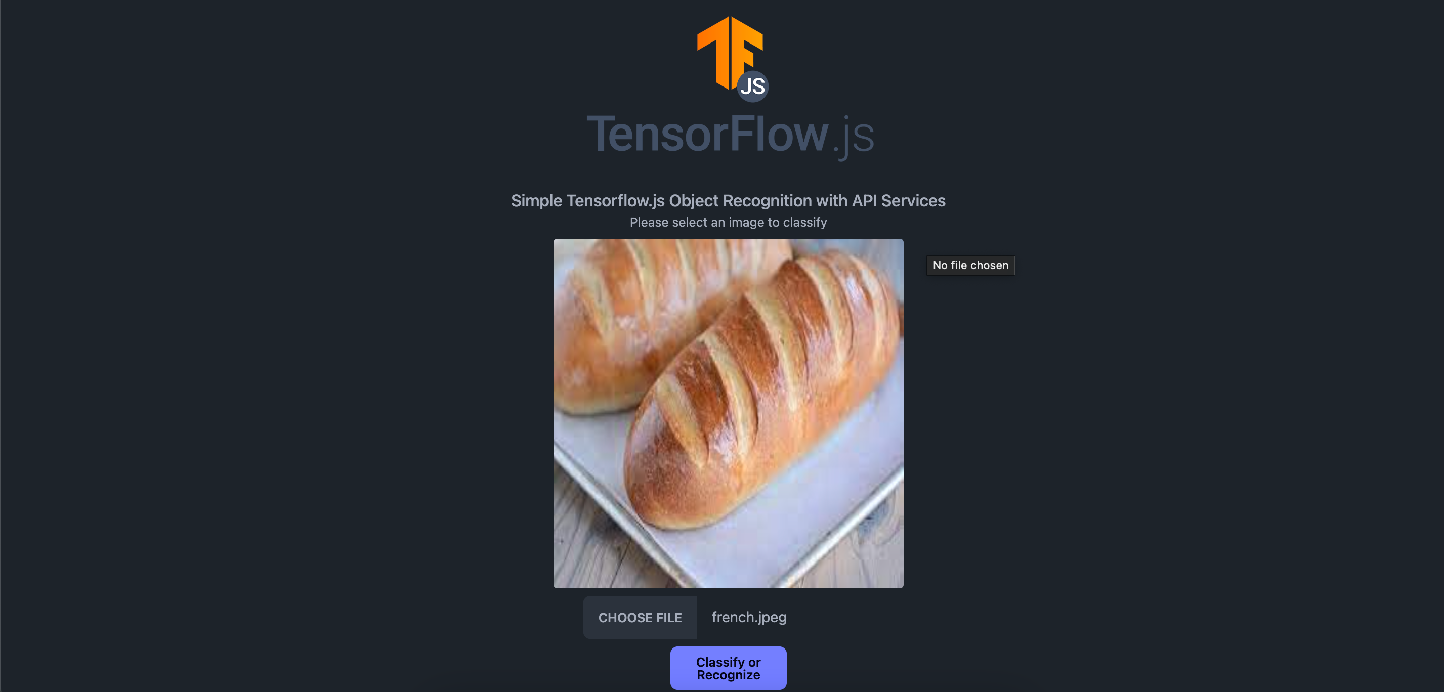 TensorFlow.js Sınıflandıma