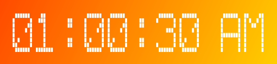 8*8 dot matrices character type in .NET MAUI Digital Gauge