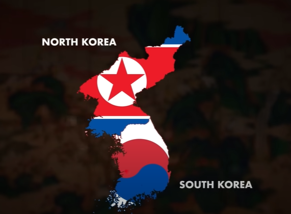 North Korean And South Korea Map