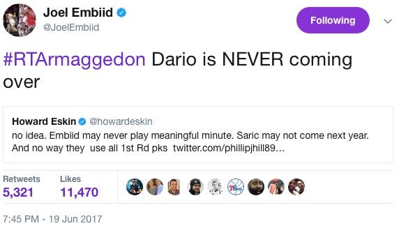 Image result for howard eskin dario tweets