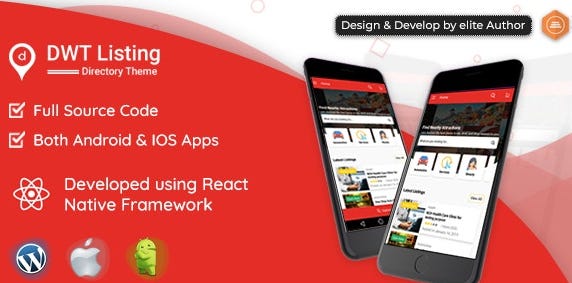 DWT Listing - Directory & Listing React Native App
