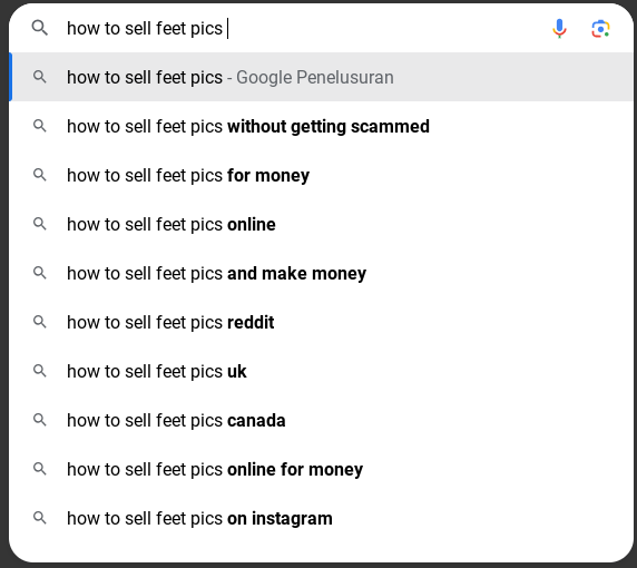 google autocomplete preview