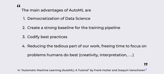 Advantages of AutoML