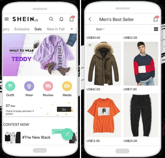Single vendor mobile fashion app