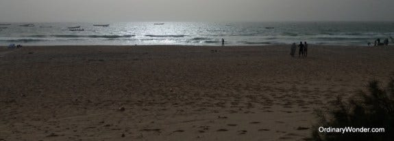 Beach near the fishing port