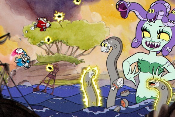 Image result for cuphead bosses