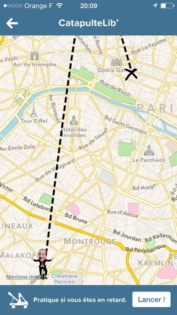 Traveling in Citymapper with french president François Hollande