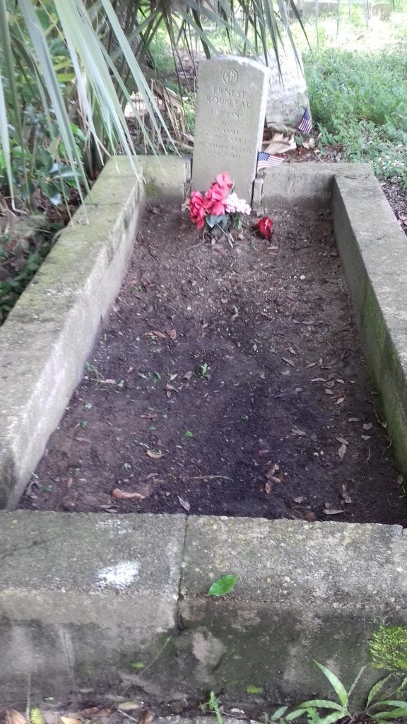 Grave after cleaning