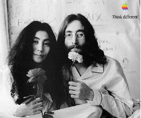John Lennon Think Different Apple Marketing Campaign