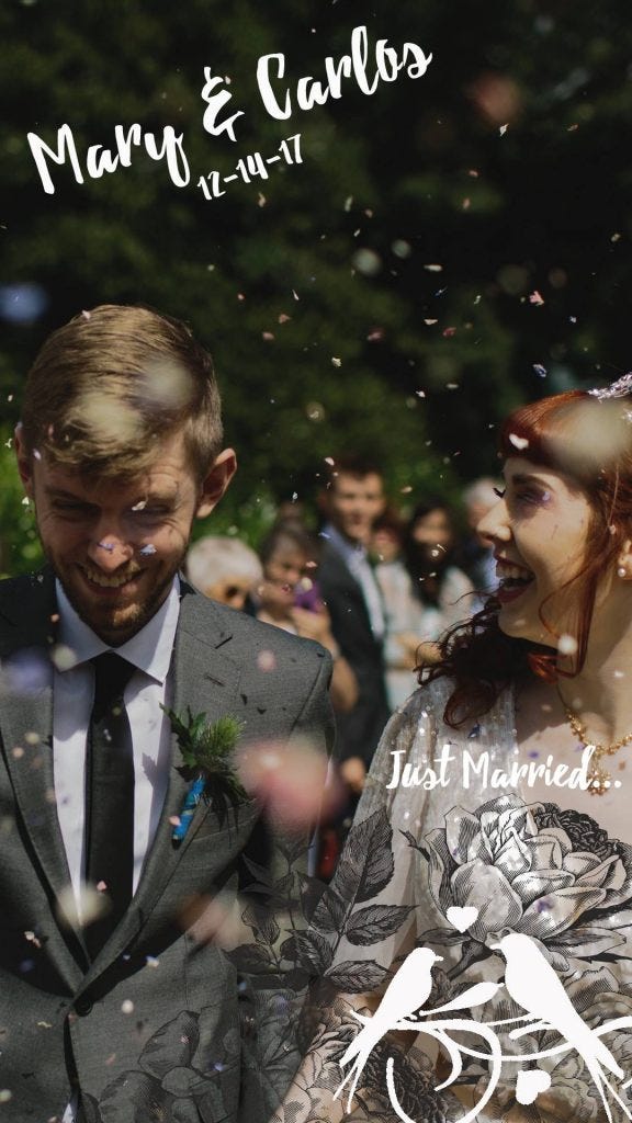 Snapchat geofilters for your wedding
