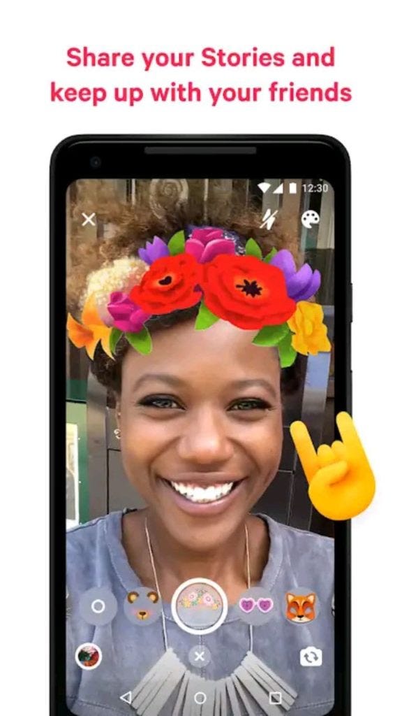 Messenger allows you to share funny stories with your friends. Source: Play Store