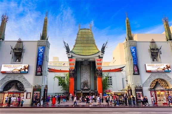 The TCL Chinese theatre is the most famous movie theatre worldwide.