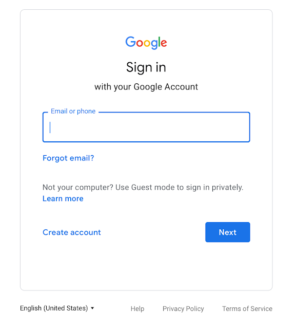 google sign in image