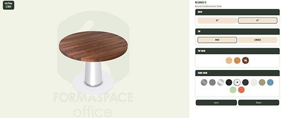 furniture personalization formaspace