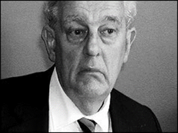 Tam Dalyell, a veteran MP, with a slightly mournful expression on his already long face