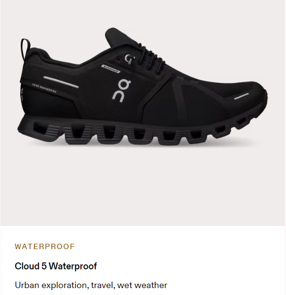 On Cloud 5 Water Proof Men Sneaker