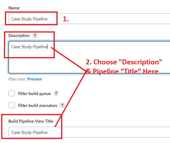 Pipeline Title & Description