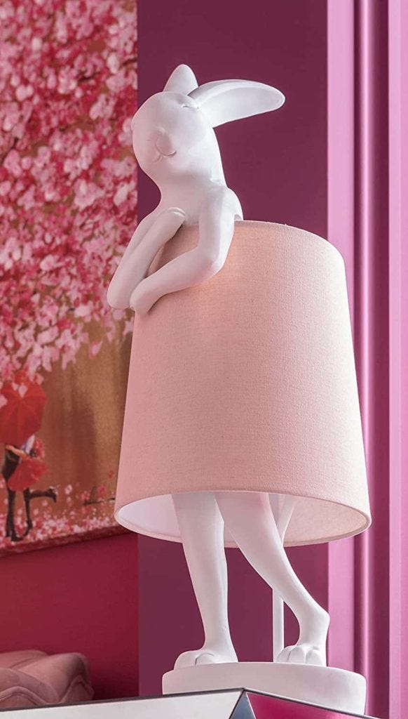 Tierische Tischlampe hasenlampe