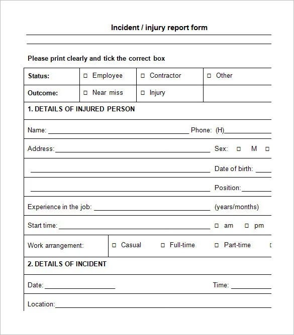 14+ Employee Incident Report Templates PDF, DOC Free & Premium Templates