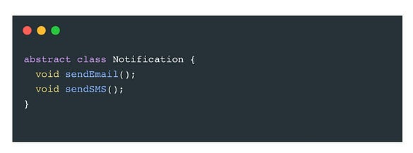 Image showing a code example demonstrating a violation of SOLID principles in Flutter, highlighting issues with code maintainability and design.