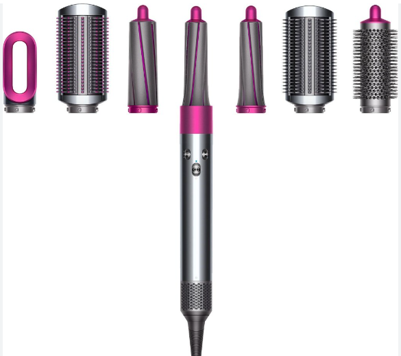 Dyson Airwrap Styler with different extensions.