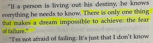 There is only one thing that makes a dream impossible to achieve: the fear of failure