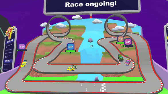 Arcade racing gameplay in Battle Racers