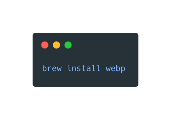 Command to install WebP