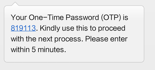 OTP- ONE TIME PASSWORD