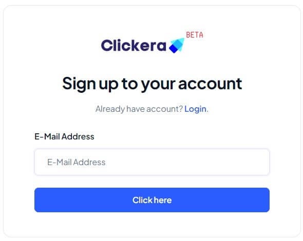 registration on Clickera