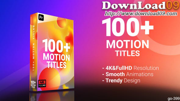 AEPR template-a100 modern text titles dynamic typography effect animation Motion Titles