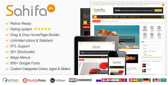 Download Sahifa WordPress Theme for Free (latest Version)