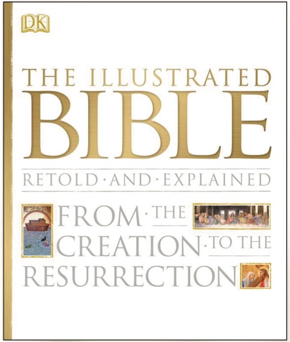 photo of front of The Illustrated Bible book