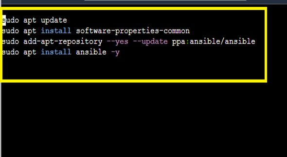Ansible Installation Command