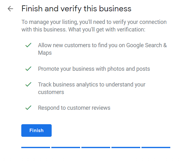 setting up google my business account