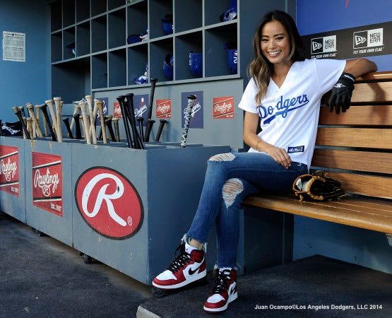 womens dodgers jersey outfit