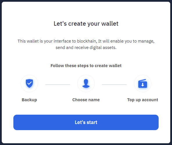 Creating a Cryptounit Wallet