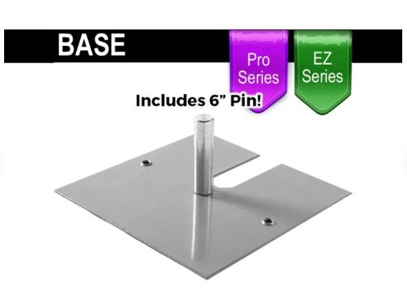 Metal Base Plates by Gorilla Pipe for Wedding Backdrops Decoration